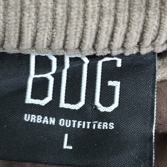 BDG Women's Patchwork Quilted Corduroy Harrington Jacket Size L | Retro - Picture 2 of 10